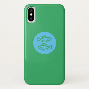 astrology Pisces zodiac sign birth green design iPhone XS Case