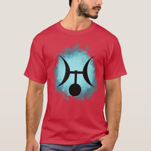 Astrology Planet Glyphs Uranus Birth Chart Zodiac  T_Shirt