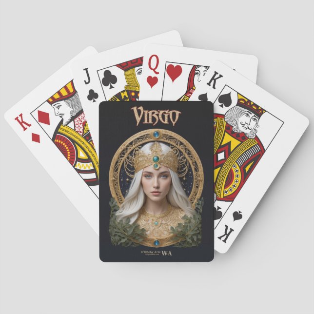 Astrology Playing Cards - Virgo Zodiac Sign  (Back)