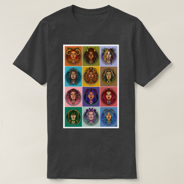 Astrology Queens v T-Shirt (Design Front)
