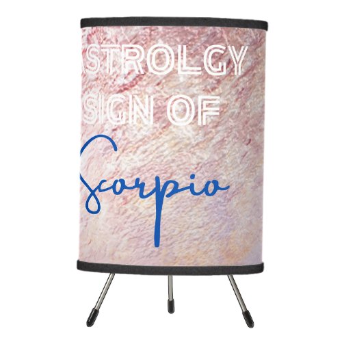 Astrology sign _Scorpio Tripod Lamp