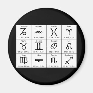 astrology signs magnet