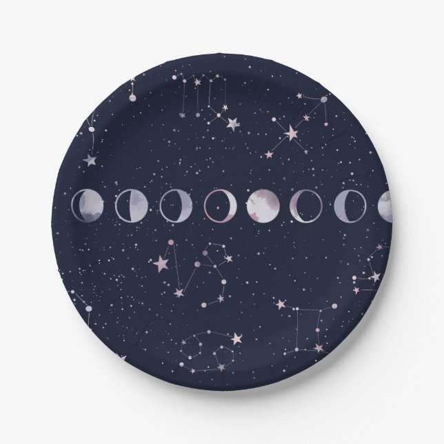 Astrology Sky  Paper Plates (Front)
