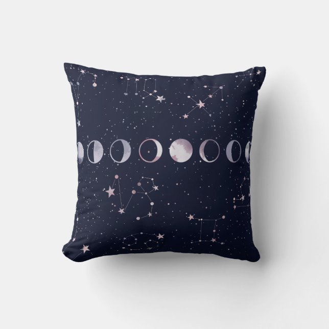 Astrology Sky Throw Pillow (Front)