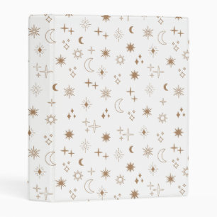 Astrology Star Pattern Mini Binder