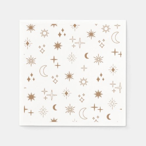 Astrology Star Pattern Napkins