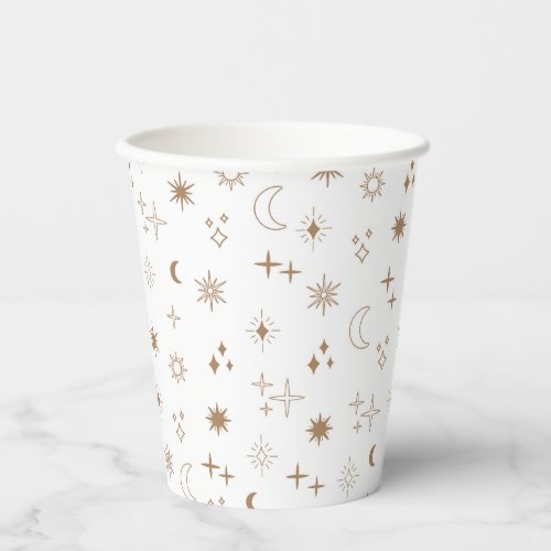 Astrology Star Pattern Paper Cups