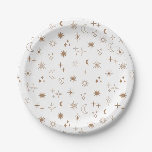 Astrology Star Pattern Paper Plates