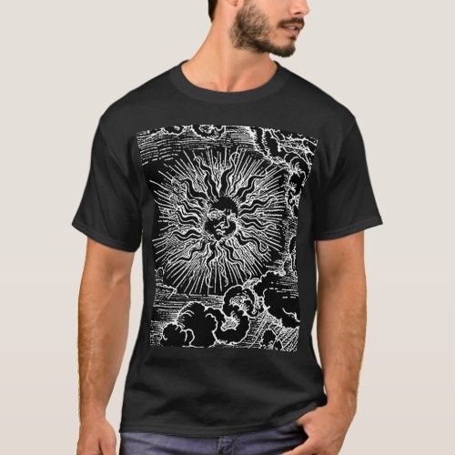 Astrology Sun and Moon by Albrecht Durer T_Shirt