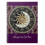Astrology Sun And Moon Design Personalized Notebook at Zazzle