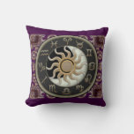 Astrology Sun And Moon Throw Pillow at Zazzle