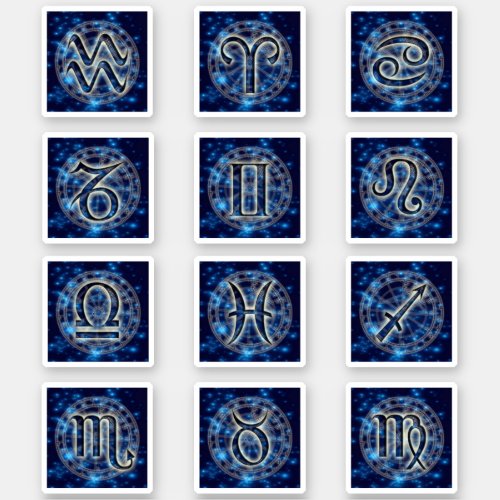 Astrology Symbols Vinyl Sticker