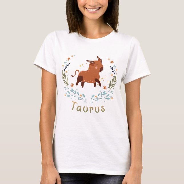 Astrology T-shirt, sign of the Taurus zodiac T-Shirt (Front)