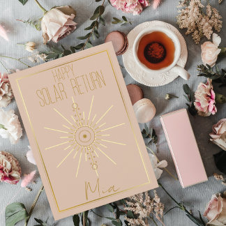 Astrology Themed Birthday Card