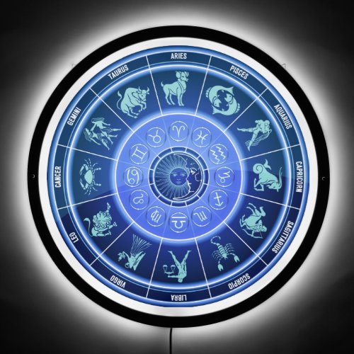 astrology wheel LED sign