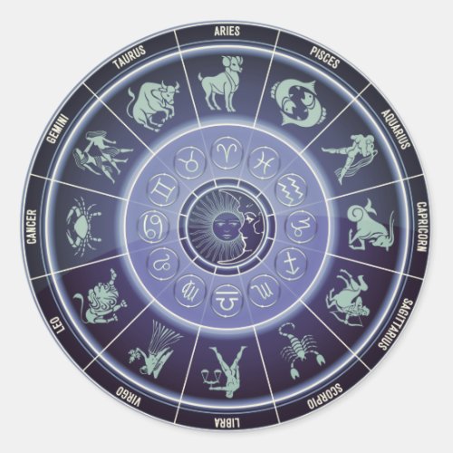 astrology wheel stickers