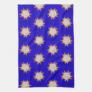 Astrology Zodiac Blue Kitchen Hand Towel