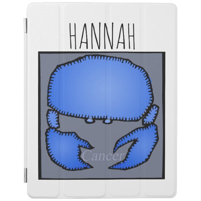 Astrology Zodiac Cancer Sign Birthday name iP iPad Smart Cover (Front)