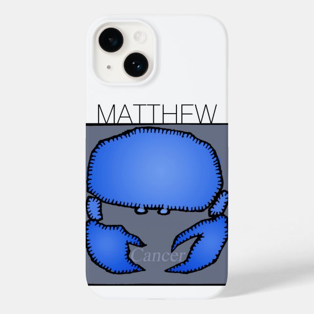 Astrology Zodiac Cancer Sign Birthday name iPC Case-Mate iPhone Case (Back)