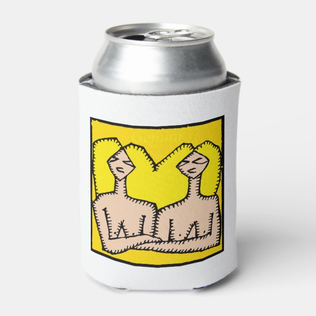 Astrology Zodiac Gemini Sign Birthday Can Cooler (Can Front)