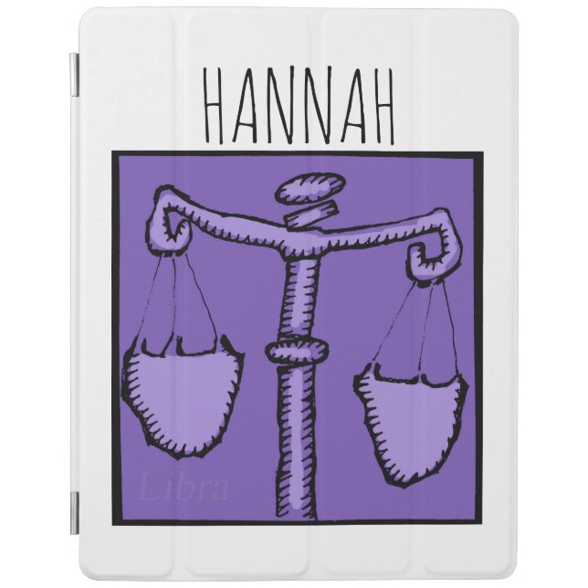 Astrology Zodiac Libra Sign Birthday Name iPaC iPad Smart Cover (Front)