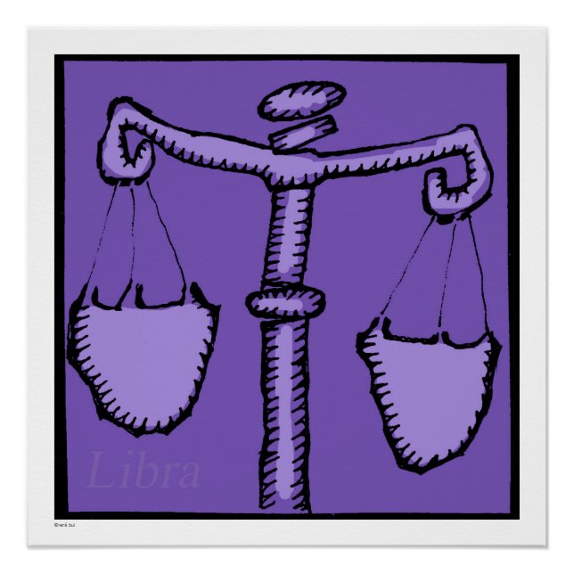 Astrology Zodiac Libra Sign Birthday P 20x20 (Front)