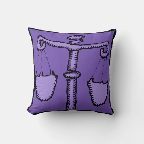 Astrology Zodiac Libra Sign Birthday Pillow