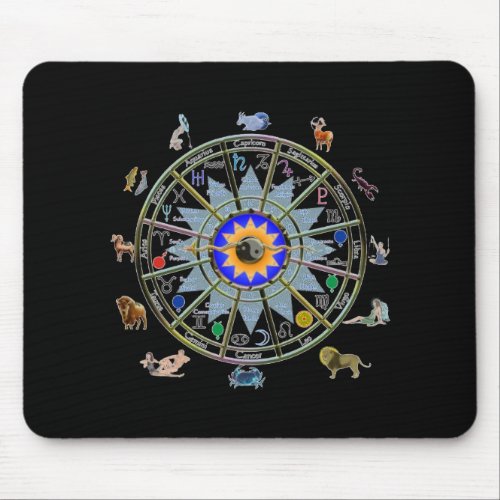 Astrology _ ZODIAC_  Signs Mouse Pad