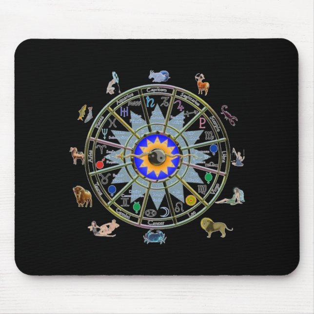 Astrology - ZODIAC-  Signs Mouse Pad (Front)