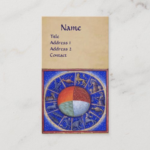 ASTROLOGYZODIACAL SIGNSFOUR ELEMENTS Astrologist Business Card