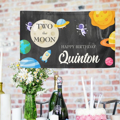 Astronaut 2nd Birthday Banner