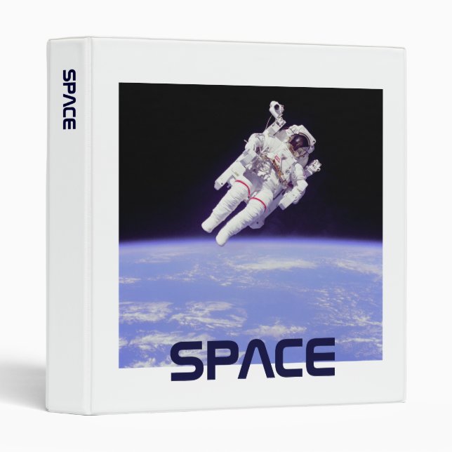 Astronaut 3 Ring Binder (Front/Spine)