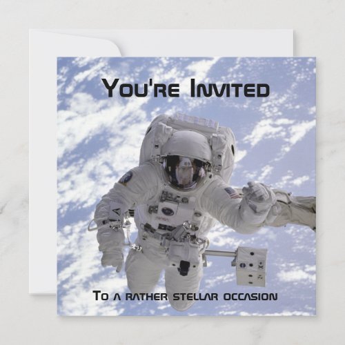 Astronaut 60th Birthday invite