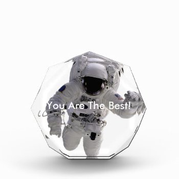 Astronaut Acrylic Award by hlehnerer at Zazzle