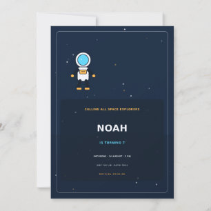 Astronaut Adventure Invitation