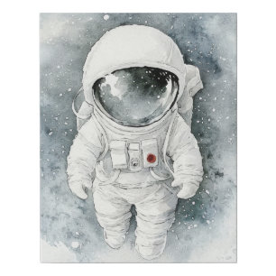 Astronaut Adventures Faux Canvas Print