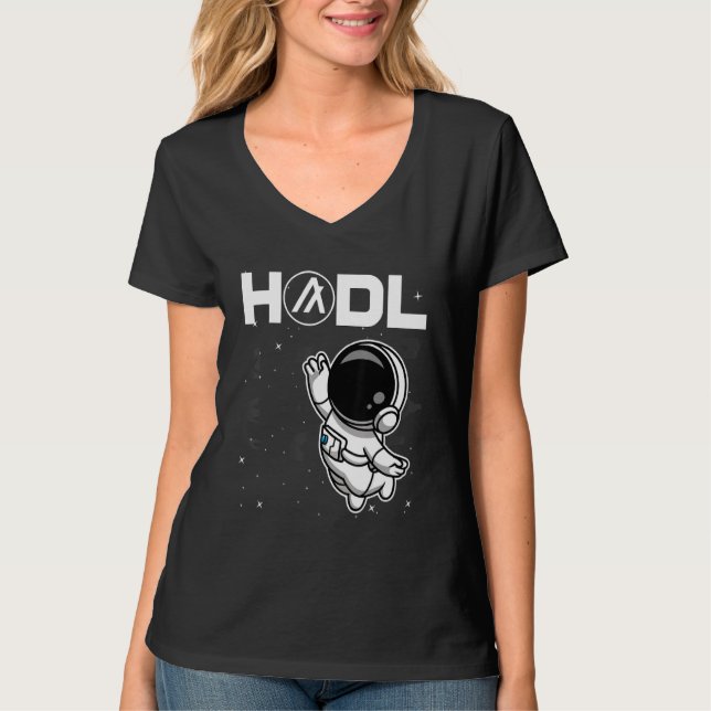 Astronaut Algorand Algo Coin Hodl To The Moon Cryp T-Shirt (Front)