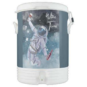 ASTRONAUT AND A WINE BEVERAGE COOLER