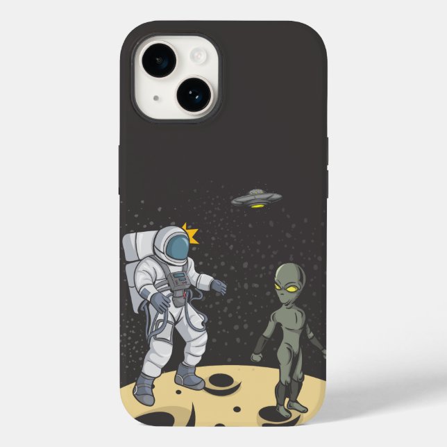 Astronaut and alien    Case-Mate iPhone case (Back)