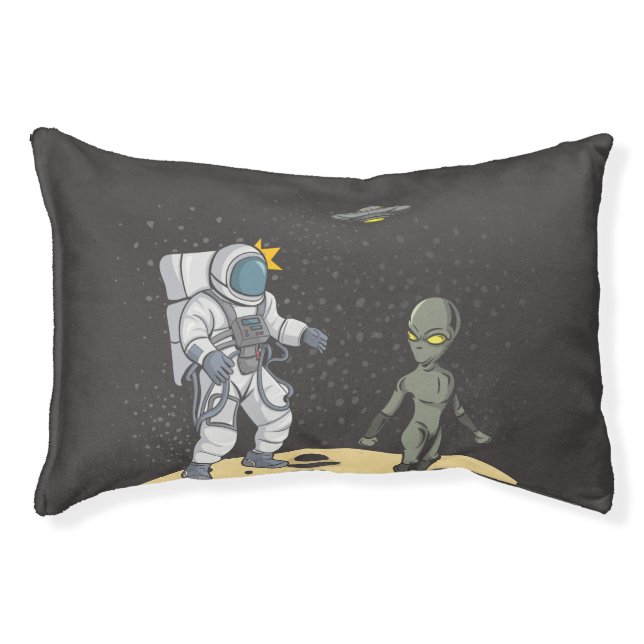 Astronaut and alien    pet bed (Front)