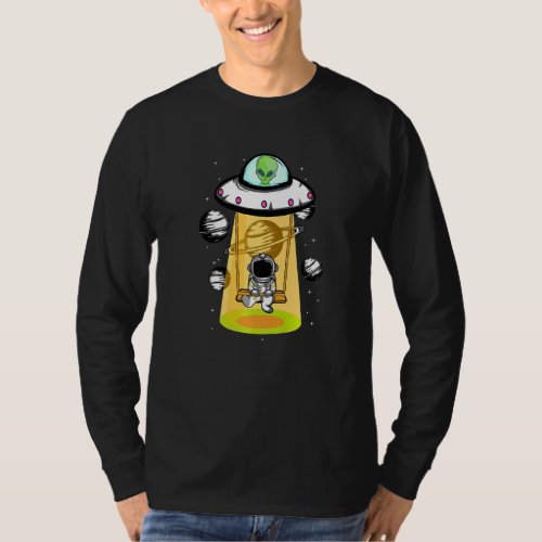 Astronaut And Alien Spaceman T_Shirt