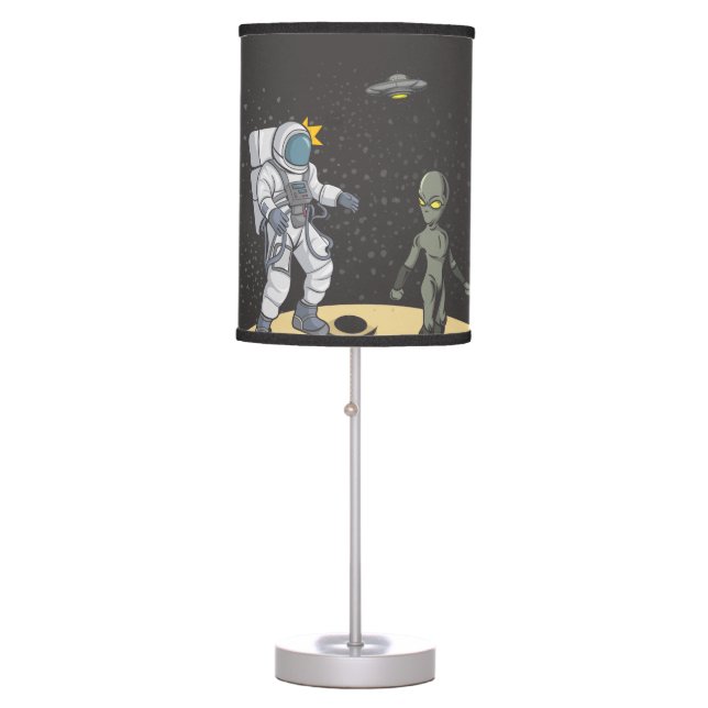 Astronaut and alien    table lamp (Front)