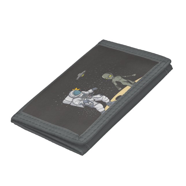 Astronaut and alien    trifold wallet (Bottom)