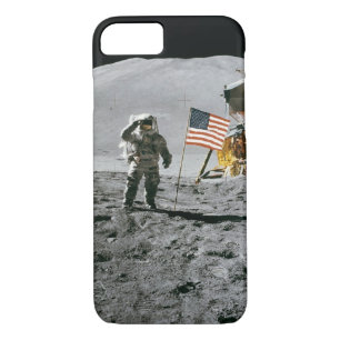 Astronaut and American Flag Apollo Moon Mission iPhone 8/7 Case