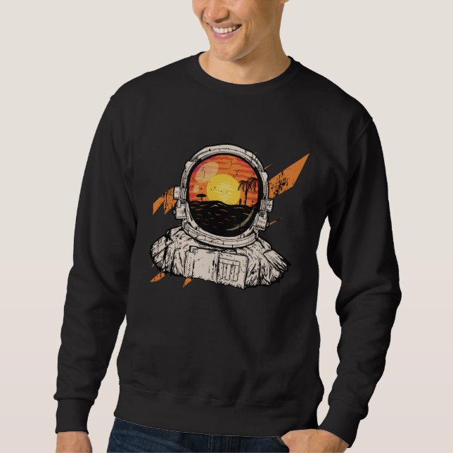 Astronaut and beach sweatshirt (Front)