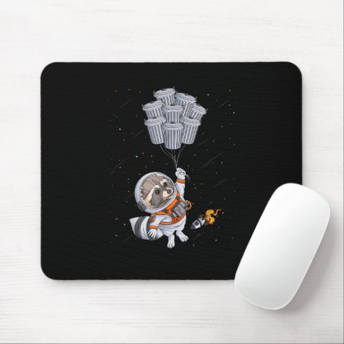 Astronaut animal funny Raccoon Moon trash cans spa Mouse Pad