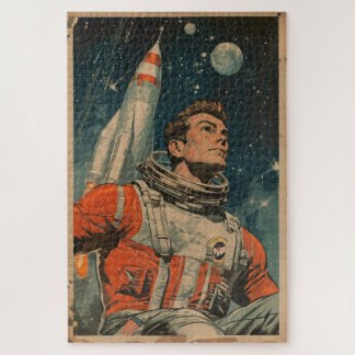 Astronaut Art Astronaut Gallery Art Vintage Art As Jigsaw Puzzle