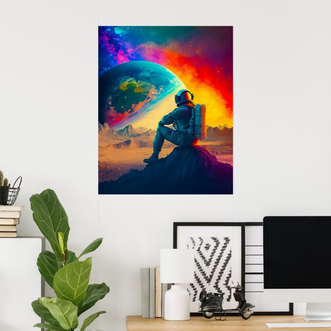 Astronaut Art Poster (Home Office)