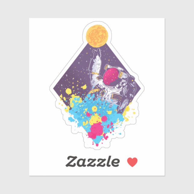 Astronaut  Art Sticker (Sheet)