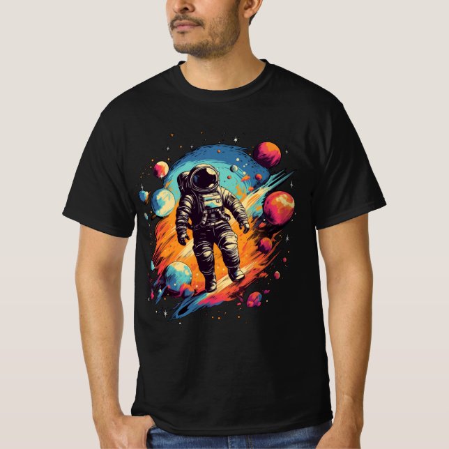 Astronaut ArtColor 02 T-Shirt (Front)